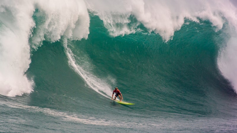 At the 2016 Eddie Aikau in February.