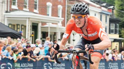 The mask of pain shows up fast and stays around for the long haul at the Philly Classic. Nine trips up a climb with grades reaching 20 percent will do that to you.