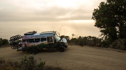 Professional mountain biker Andrew Taylor (sponsored by brands including Adidas, Norco, Gravity, Bell, Kenda, and Smith) knew he wanted to hit the open road. Originally he thought he鈥檇 buy a classic VW bus, but then he found this 1994 Ford E350 short bus for $2,000 on Craigslist. It was near perfect, with lots of cargo space and a powerful 7.3-liter diesel engine, and he spent the past six month customizing it. We recently caught up with Taylor in Big Sur, California to talk about the conversion and to ask where he plans to take his new home on wheels.