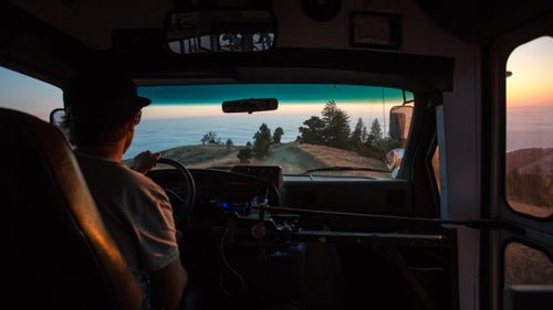Taylor starred in the old show Drop In T.V., which featured a crew of riders traveling Canada in a full-size bus and finding new trails every day.