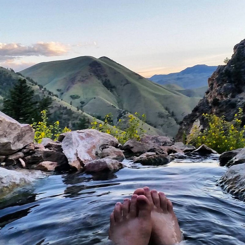 "Ahh infinity pool #hotspring #exploreidaho #Idaho #summerofchaco"