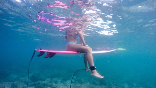 Waiting for the wave.