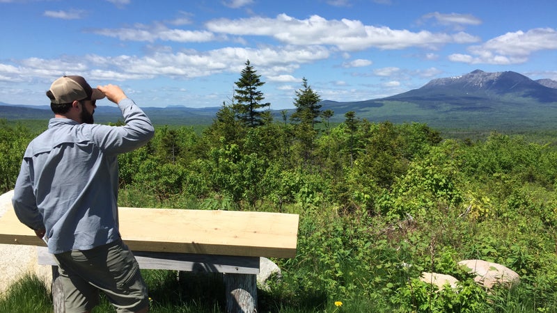 Lucas St. Clair in Maine's North Woods.