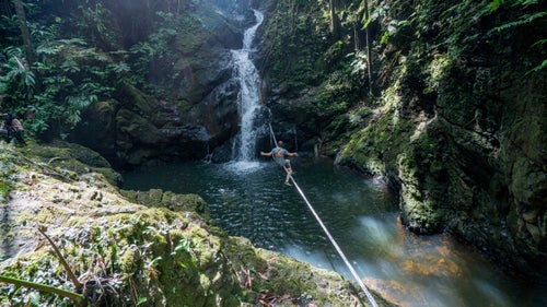 Performing for a camera is completely different than the crowds Mason is used to, but he says he harnessed the solitude of the Hawaiian jungle. “I was much more focused than if I was in front of 1,000 people.”