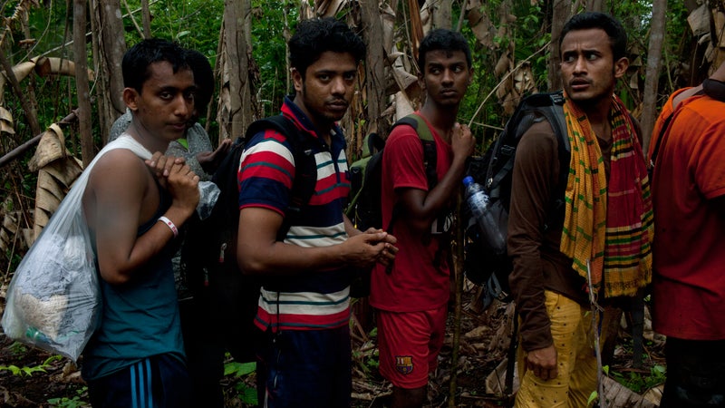 Bangladeshi migrants.