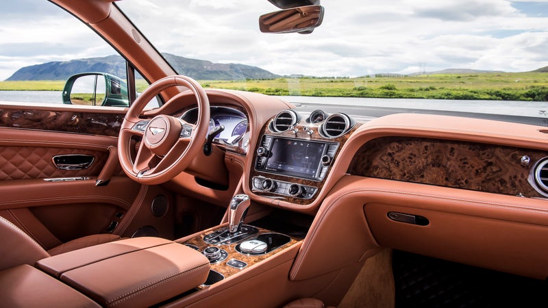 The Bentayga's interior is a truly special place to spend time. Everything you touch is made from the finest possible materials.