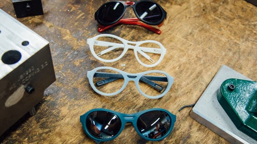 The physical prototype process for a pair of Julbos, from handmade prototype through to finished product.