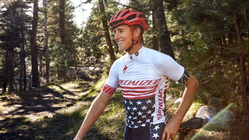 Grotts in the stars-and-stripes kit worn by reigning national champions.