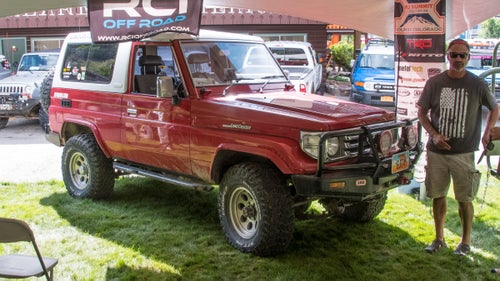 Brian Swearingen with his 1986 BJ74 Land Cruiser, which has a four-cylinder turbo diesel engine.