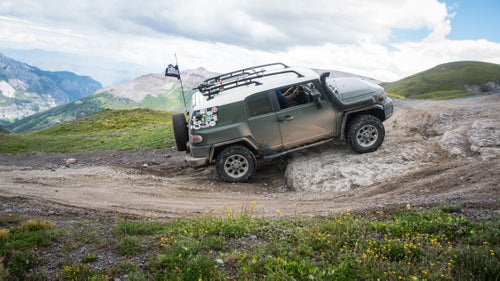 Climbing Imogene Pass, the second-highest pass in Colorado.