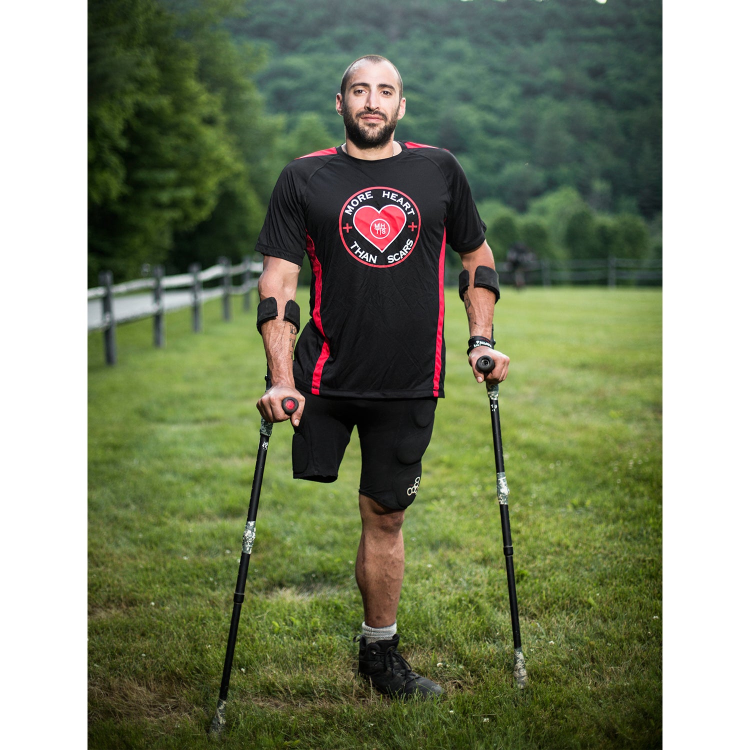 Matthew Pietro lost his leg in motorcycle accident after returning from combat. Struggling with his health and PTSD, Pietro joined More Heart Than Scars and has competed in a variety of Spartan races, and even completed the Spartan Trifecta.