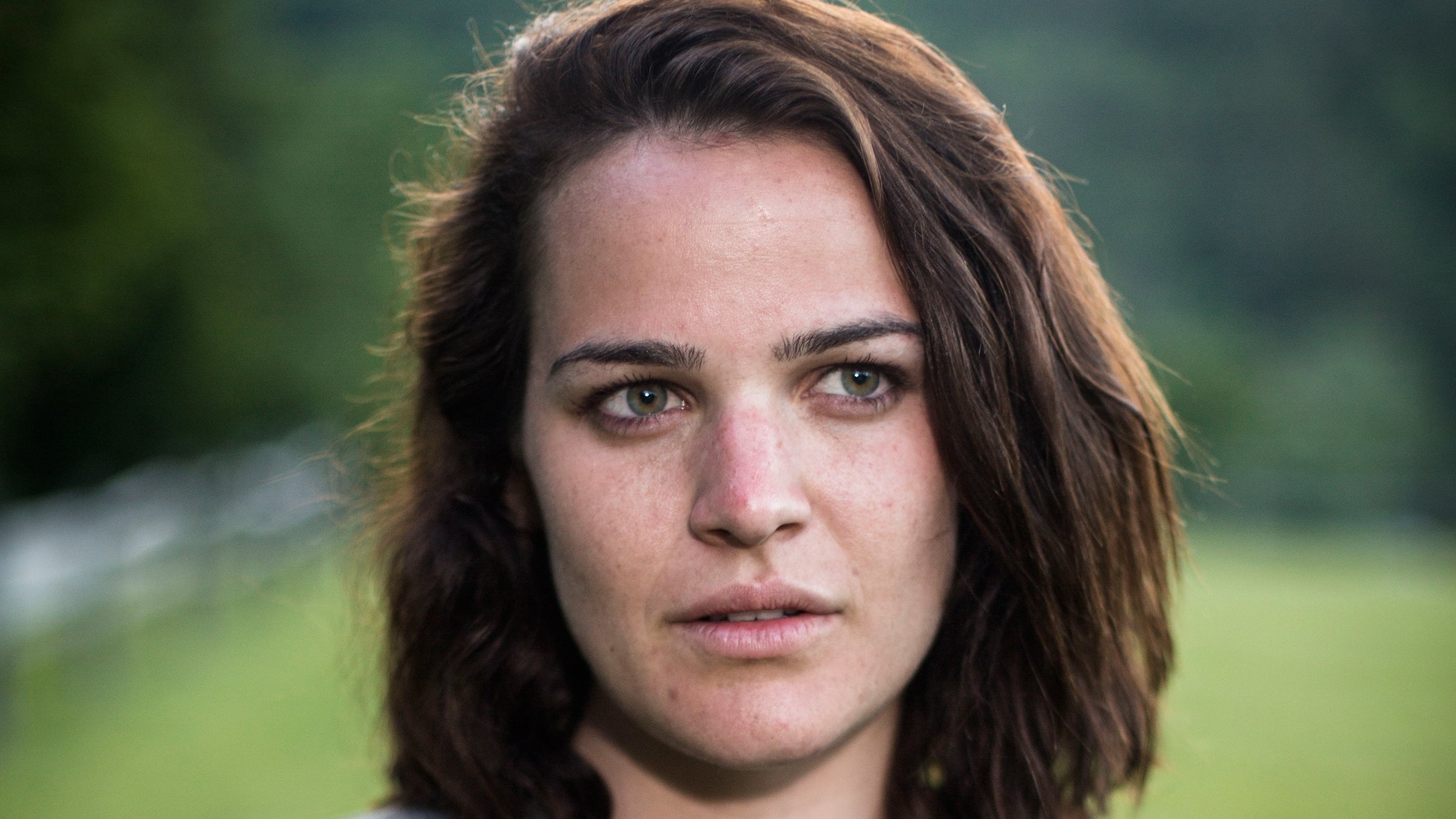 Neely poses for a portrait after the Agoge 60 Spartan race on Sunday, June 19, 2016, at Riverside Farm in Pittsfield, Vermont.