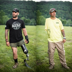Inspired by brutal 7th century training tactics of their namesake, Spartan, the organizer of some of the world’s toughest obstacle course races, has introduced the Agoge event. The race, which takes place on company founder Joe DeSena’s Vermont farm, is a brutal physical and mental test designed around team building and development that can take up to 60 hours. Grueling hikes, schelping kayaks filled with water, carrying other teammates, and 100-foot rappels are all part of the deal, which can last up to 60 hours. In order to compete in the Agoge, participants must have previous military and/or obstacle course experience; the race draws an exceptionally proven crowd. This summer, photographer  Monica Donovan set up at the starting line to learn a little more about some of the participants who have overcome massive life obstacles to compete. 
Photo: Billy Costello lost his right leg to a roadside bomb in Afghanistan in September, 2011. He was able to return to his unit in Fort Bragg, North Carolina, where he worked before retiring for medical reasons. After his service, Costello and Zachary Paben (next slide) put together a team—called More Heart Than Scars—made up of military and civilian competitors with the goal of aiding adaptive athletes through obstacle course races like the Spartan Agoge.