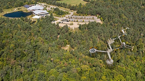 You’ve never seen a museum like this. The Wild Walk is the latest addition to the Wild Center, a museum which promotes the education of the natural history of the Adirondacks, in upstate New York. “We wanted to create a museum that was situated in the natural environment,” says Board of Trustees Member Rick Godin.

The attraction features a four-story treehouse, swinging bridges, and a human-size spiderweb, all suspended 45 feet high in the canopy. The center, which hosts nearly 140,000 visitors every year, celebrates its tenth anniversary this year.

Photo: “We consider ourselves a museum with a 6 million-acre collection,” says Godin in reference to their prime location in the middle of the Adirondacks.
