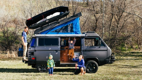 It was the day before Halloween in 2013, and Brendan and Chloe Couvreux were cruising through rural Nevada in their 1987 VW Westfalia Syncro. Chloe was behind the wheel, while her husband, Brendan, was in the back with their two young boys. The couple had purchased the van two years earlier and arranged their work schedules as an ER nurse (her) and a paramedic (him) so the family could spend weeks at a time exploring climbing routes across the West. They were doing about 70 miles per hour when the wheels kissed an off-camber gravel shoulder and the van rolled.