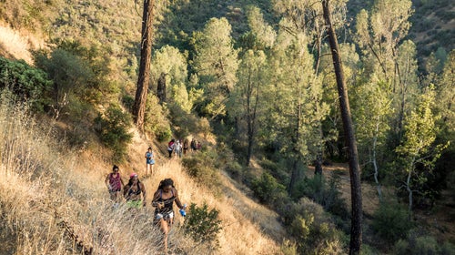 Some of the group, enjoying a nature walk in the San Rafael Wilderness.