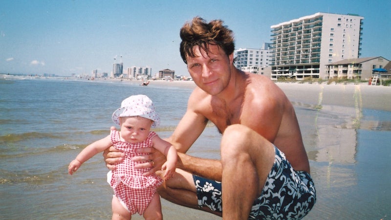 On vacation in Myrtle Beach, South Carolina, in 2003, when Eliot was about four months old