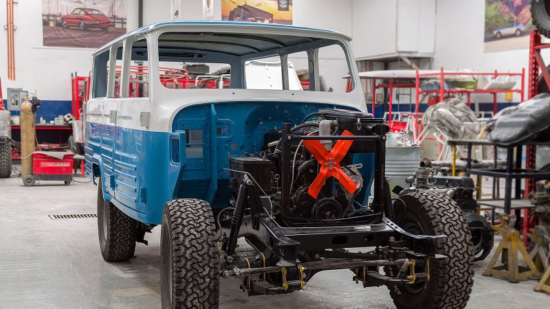 This was a "nut and bolt" restoration. Meaning the entire truck was taken apart, refinished, and then put back together. It's better than new.