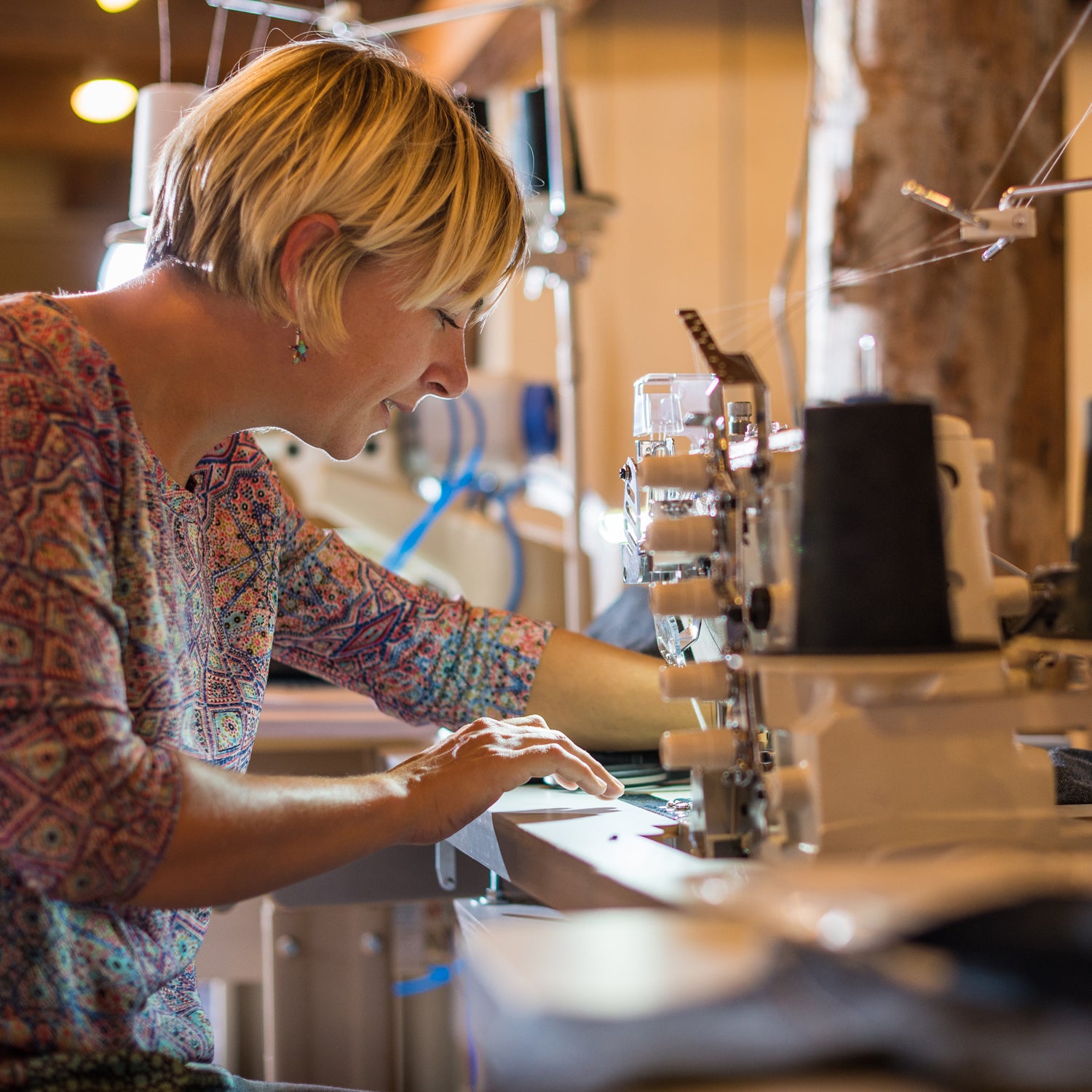 Jordan Seme, the senior designer at Voormi, making kit.