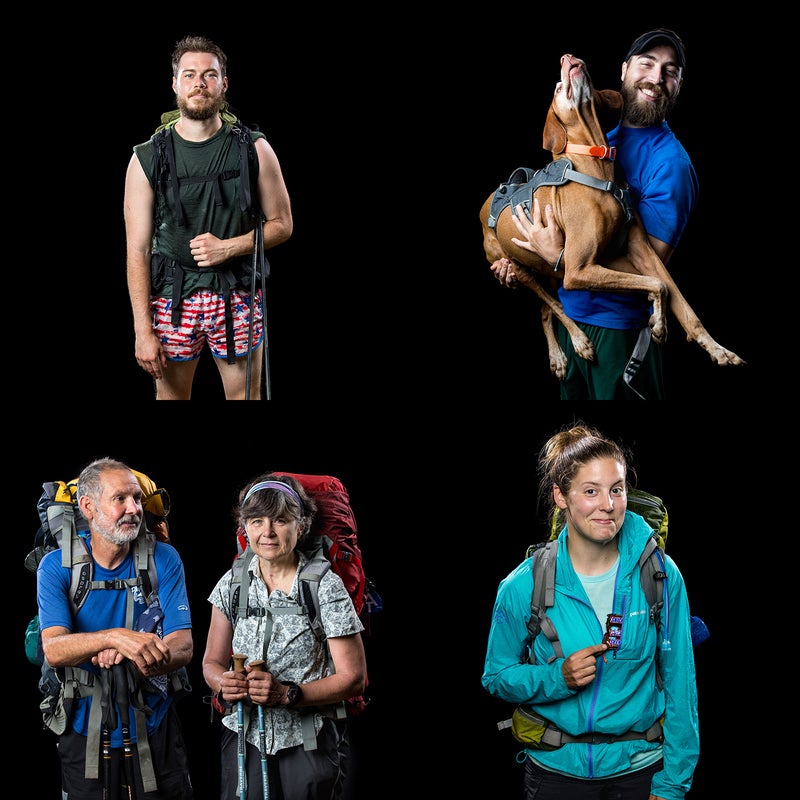 This spring, Virginia-based photographers Chet Strange and Parker Michels-Boyce set up a photo booth at Mile 806 of the Appalachian Trail. Using a classic studio backdrop, they captured dozens of northbound thru-hikers as they made their way toward Cold Mountain in the George Washington and Jefferson National Forests. Strange and Michels-Boyce aimed to capture the variety of folks and personalities tackling one of America’s great trails. Here are 13 of our favorites.