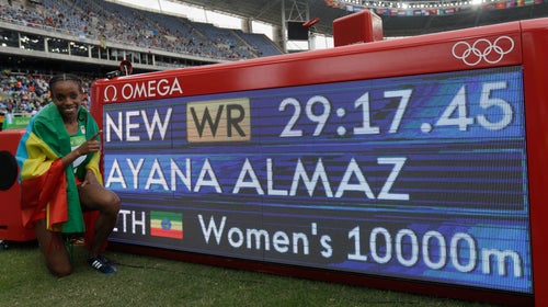On Friday in Rio, Ethiopian superstar Almaz Ayana absolutely decimated a 23-year-old 10,000-meter world record that was almost certainly dirty.