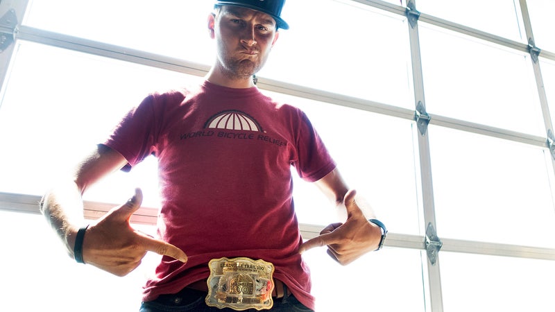 Belt buckle bragging rights.