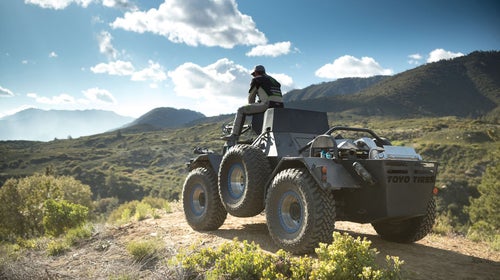 Off road, military style.