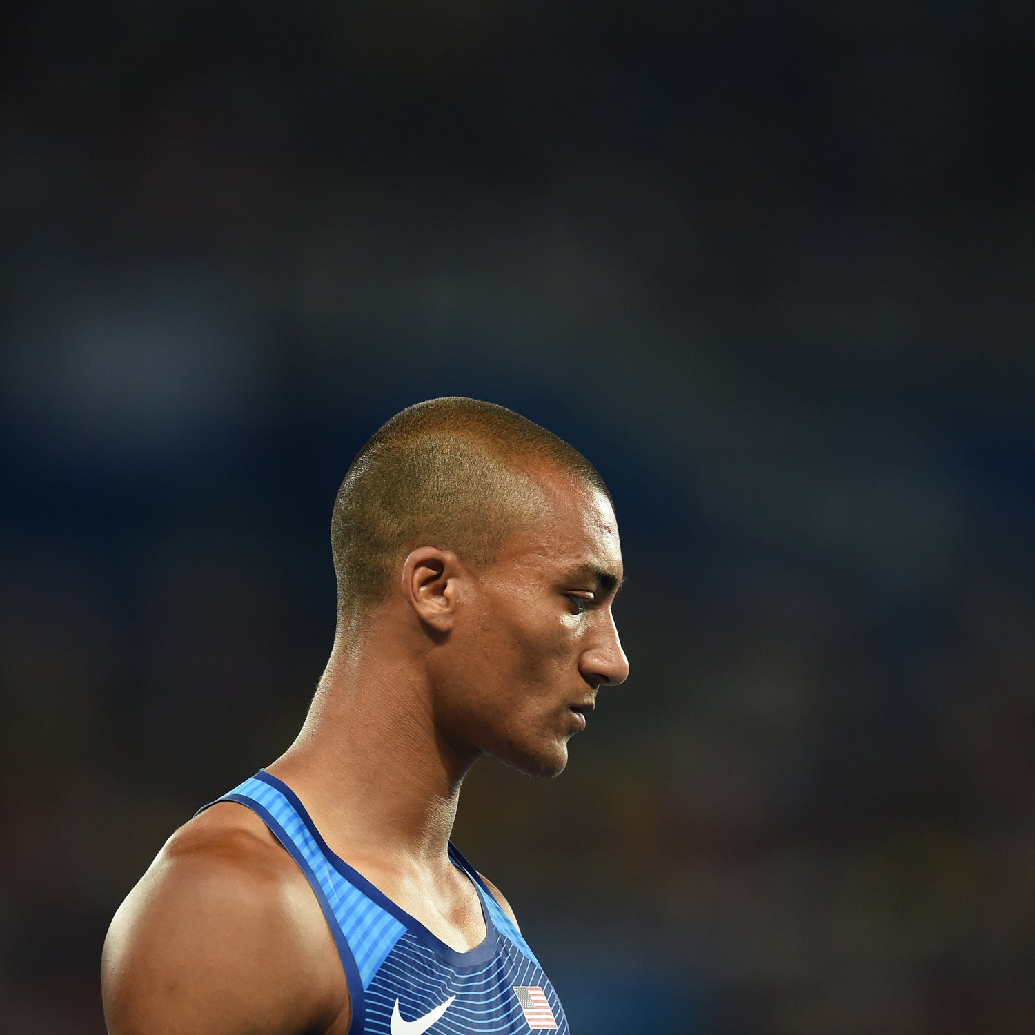 Ashton Eaton winning decathlon gold during the Rio Games.