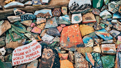 I admire hikers鈥 creativity and reasons for hiking and was thankful to see a collection of it at this trail angel鈥檚 stop.