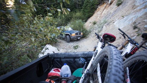 Access to a lot of mountain bike trails in British Columbia are via rough, unmaintained logging roads, so a friend or two with four-wheel-drive are indispensable to get to the goods.