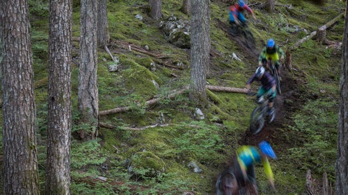 With experience as a trail builder, I wanted to show the process of how terrain changes from the conceptual stage of looking at a blank canvas of forest to a beautiful strip of single track and, eventually, to an established trail. During the shoot, we built a small section of trail and I edited it into the show using transitions making the trail appear to emerge out of the ground.