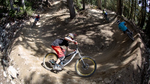 My nerves and expectations were running high as we commenced the first day of shooting, it took me a little while to find my feet and the shots I was looking for. Here, the team rides the machine built perfection of the Whistler Bike Park.
