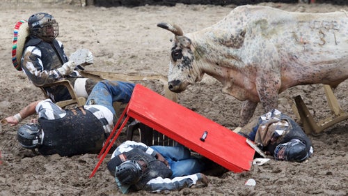 The most popular event at the Louisiana State Penitentiary's annual Angola Prison Rodeo may very well be Convict Poker. After a bull is released into the arena, the last inmate not to leave the poker table is deemed
