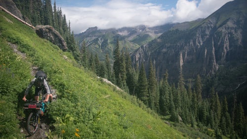 Dylan Stucki takes advantage of a break in the weather to shred his Yeti SB4.5C on some amazing Colorado singletrack. The ridiculous hike we suffered up a couple days prior sure was a lot more fun to ride down.