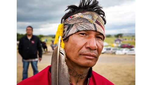 I first made the 1,600-mile journey from Berkeley, California, to the Standing Rock Sioux Reservation in late August and again in early September to document this latest skirmish in the fight to shield fresh water from pollution, to keep fossil fuels in the ground, and to ensure greenhouse gasses stay out of the atmosphere. When I arrived, I realized there are two major stories unfolding here on the windswept prairie of North Dakota. One of them, the one that has drawn the most media attention, plays out in rallies and hashtags, Facebook Live streams, and confrontations with pipeline security workers. The other is more difficult to see unless you visit the camp itself, where old friends and long estranged tribes have reunited, and people share songs, prayers, and stories as they articulate a future in which tribal lands are no longer national sacrifice zones and the zero-sum logic of industry is not taken for granted. Photo: For nearly six months, Frank Archambault of the Standing Rock Sioux has camped with other protesters on the edge of his tribe鈥檚 reservation, near where the Dakota Access Oil Pipeline would plunge under the Missouri River. A single father of five, he鈥檚 concerned that if the pipeline bursts or leaks, it will pollute the Missouri, poisoning the source of Standing Rock鈥檚 water and potentially sickening his kids.