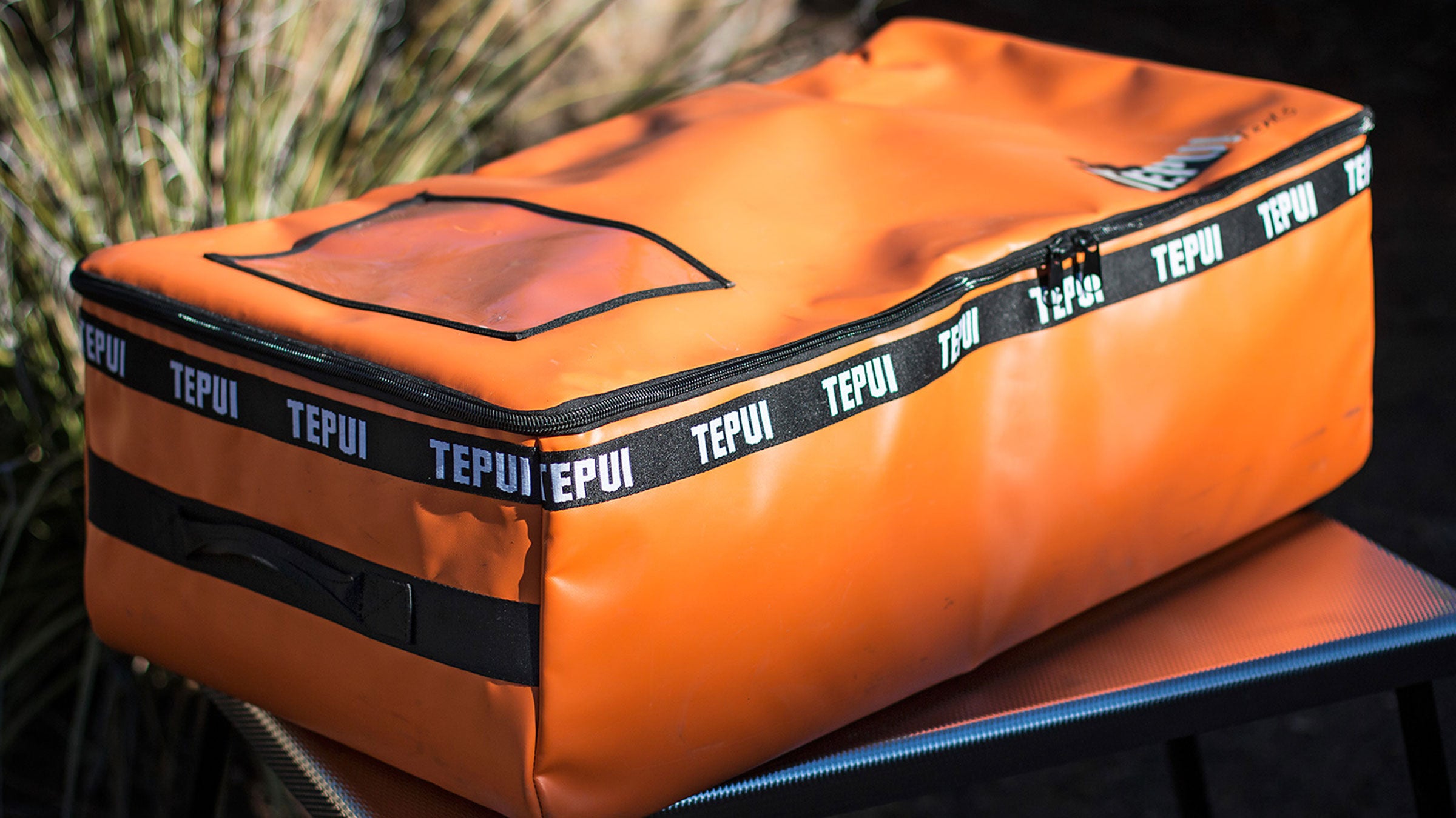 Your rooftop gear box doubles as luggage.