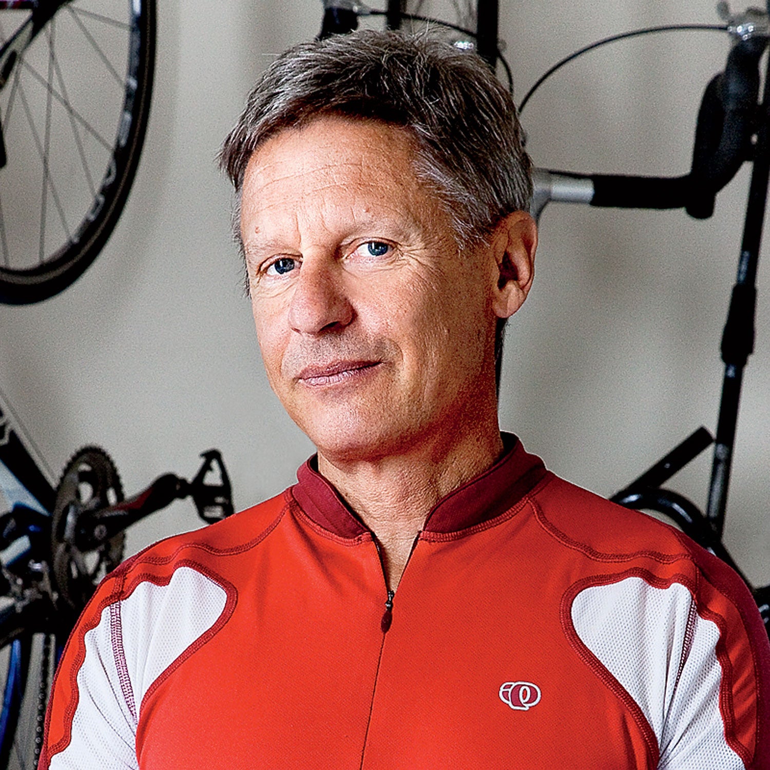 Johnson at home in Santa Fe a few days after racing in August's Leadville 100.