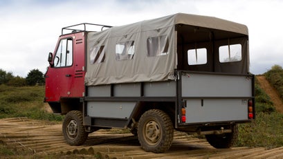 This cinder block on wheels can go just about anywhere.