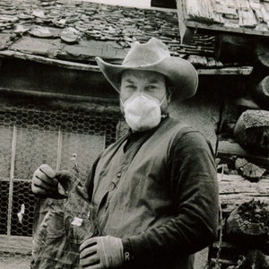 Eaton with a vintage find in Utah, June 2008.