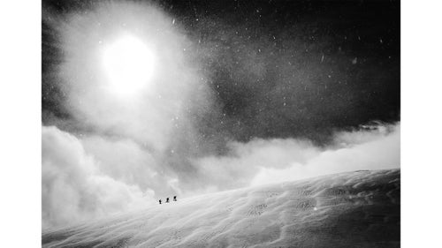 Mobile category winner by Vegard Aasen
Aasen went to Hakuba, Japan, with friends to ski some deep powder and big mountains last winter. On a windy day in the backcountry, the friends spotted a group of people hiking across the ridge above them. 鈥 I hated myself for not bringing my camera,鈥 Aasen said. 鈥淟uckily I had my mobile phone in my pocket. I could not see anything on the screen, but obviously managed to aim pretty well.鈥