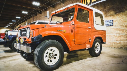 A 1982 Toyota Blizzard LD10 Japanese Market at the Land Cruiser Heritage Museum.