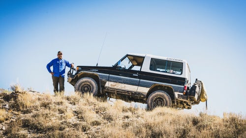 Kurt Williams, of Sandy, Utah, with his right-hand-drive 1988 Toyota Land Cruiser BJ74.
