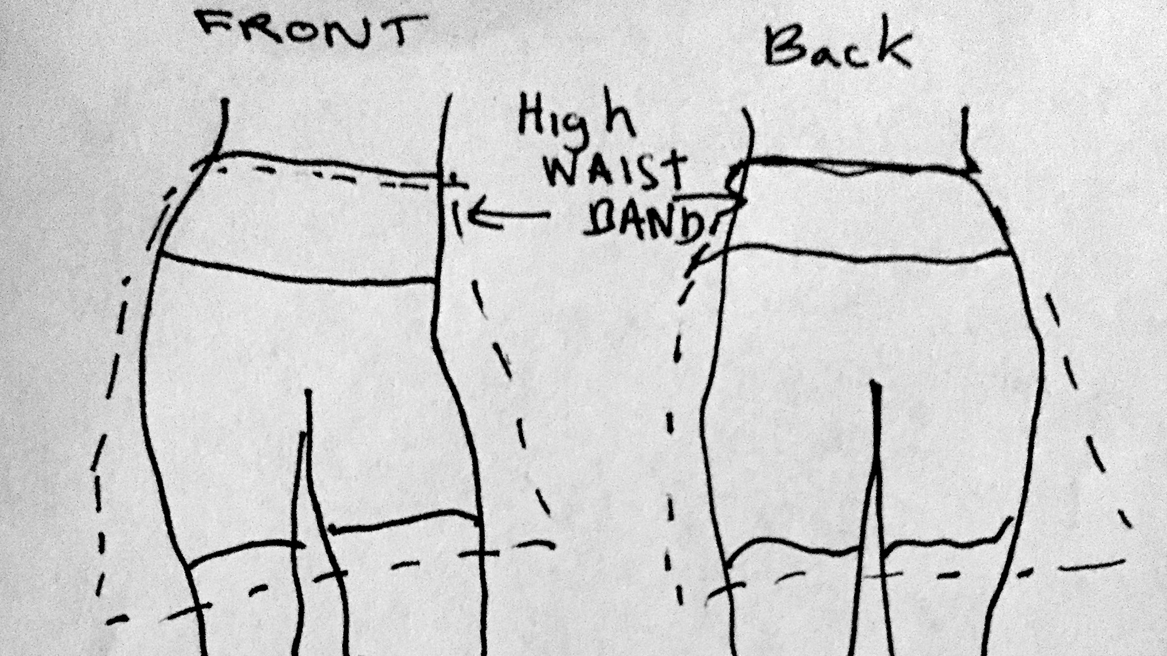 Higher waist, happy girl.