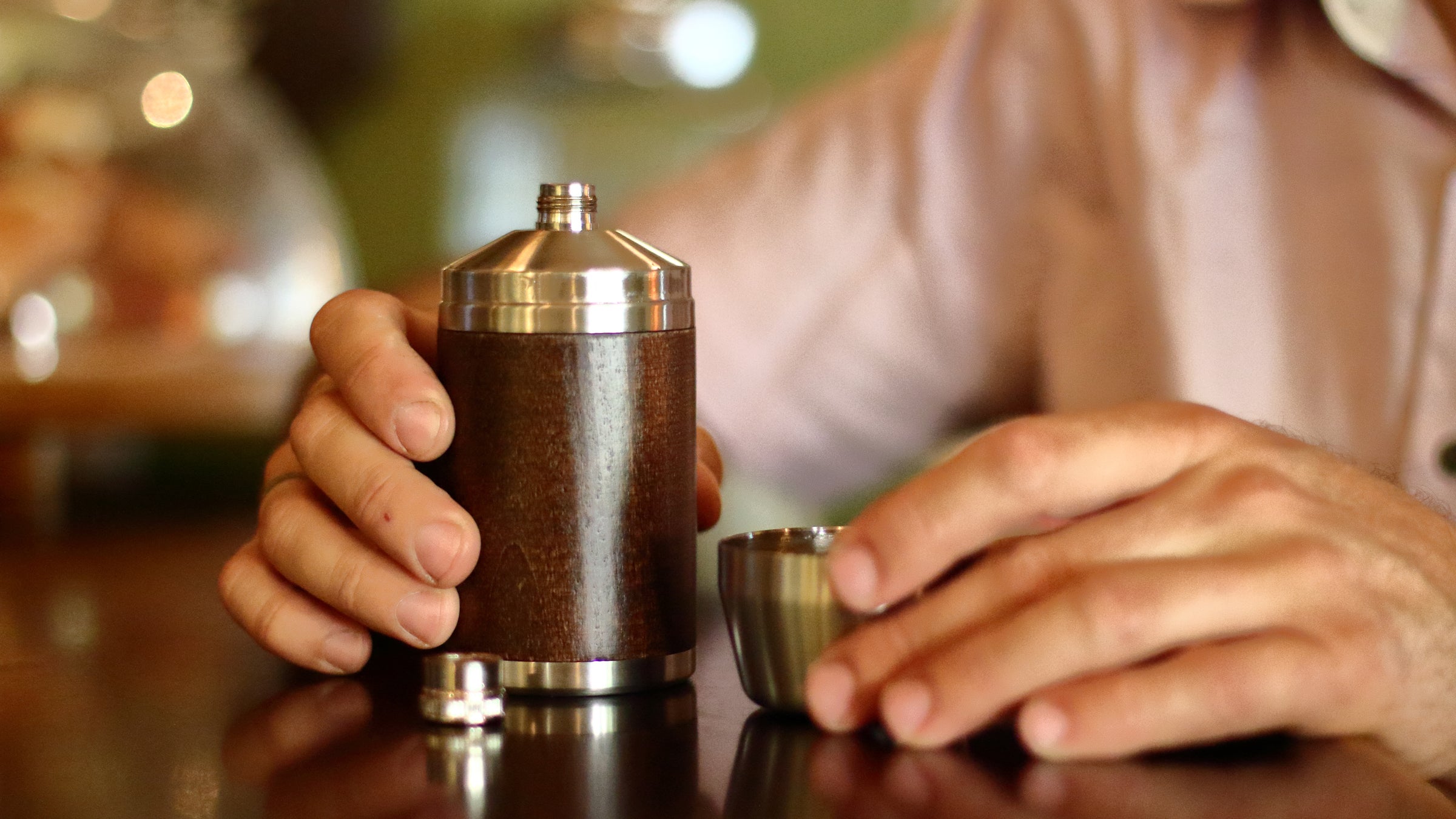 This flask also makes for perfect shot glass.
