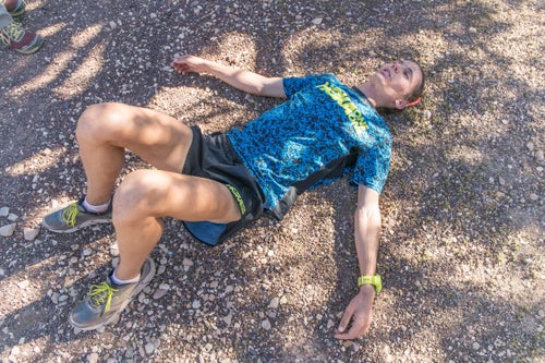 Rather than elation, Walmsley’s first emotion after finishing was relief. “When I first finished, everything was just hurting so bad and had been hurting for so long. I was just like, ‘Thank god, I get to sit down,’” he says. “But the more I let it sink in, the more I felt it was awesome. Getting to be the first person who broke six hours for the Rim-to-Rim-to-Rim felt pretty special.”