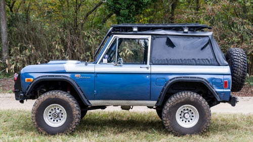 This year is the 50th anniversary of the Ford Bronco, and Paul Perry has been celebrating by taking his ’77 Bronco to Overland events on the East Coast. He spent 21 years turning this rig into an off-road beast, adding aftermarket touches like a Warn full-float rear axle, Atlas 4-speed transfer case, a 4R70W overdrive transmission, custom steel bumpers, and a Warn 9000 winch.