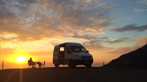 Our first night in Mexico. People told us it was too dangerous to drive through Mexico, but it turned out to be one of our favorite countries. I remember sitting there, drinking Tecate, taking in the tranquility.