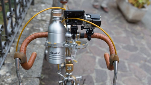 Tucked in among the cork and steel were a few bits of modern technology.