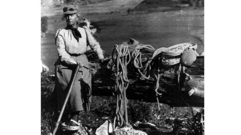 Fanny Bullock Workman was one of the first female professional mountaineers, and broke a women's altitude record after climbing Pinnacle Peak in 1906.