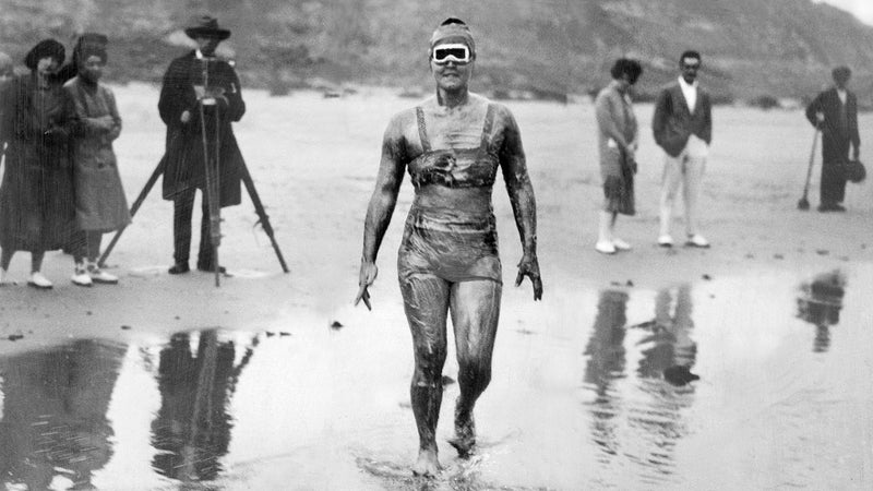 Gertrude Ederle was the first woman to swim the English Channel, which she did in 14 hours and 31 minutes, breaking the previous men's record.